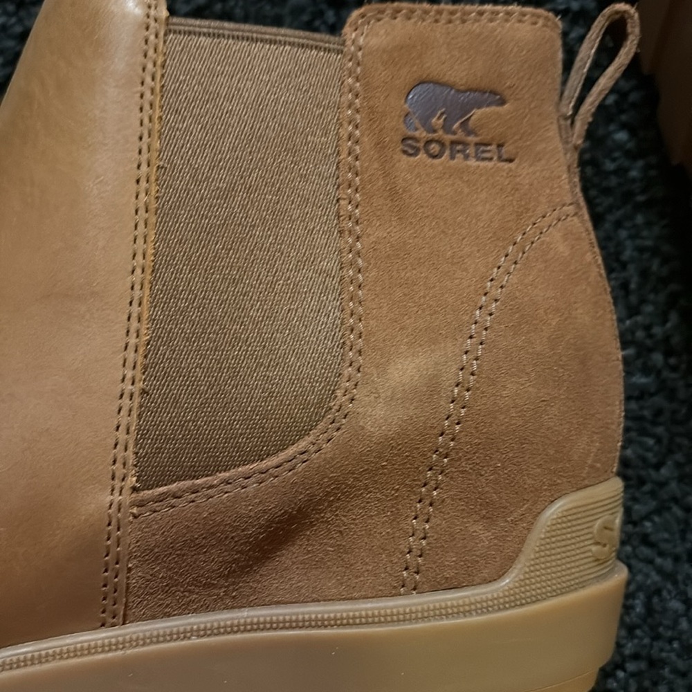 Women’s SOREL Evie II Chelsea Leather Waterproof Evie Ankle Boots size 10M. New - Picture 14 of 16